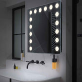 LED Spiegel Quadratisch | Wandschalter-Steuerung | Neutralweißes Licht - Reyze Seria Salono Model 6